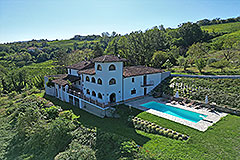 Luxury Country Home for sale in Piemonte Italy - UNDER OFFER Restored Character home  with swimming pool in the MOST stunning location